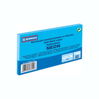 Karteczki samoprzylepne 127x76mm Donau neonowe niebieski neon