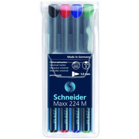Zestaw foliopisów permanentnych Schneider Maxx 220 M 4 kolory