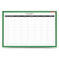 Planer tygodniowy Memoboards magnetyczno-suchościeralny 60x40cm zielony