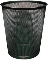 Kosz biurowy metalowy 19l Q-Connect czarny