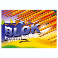 Blok rysunkowy kolorowy A4 16 kartek Kreska