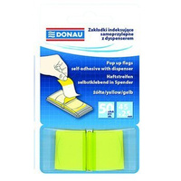 Zakładki indeksujące Donau 25x45mm 50 kartek żółty
