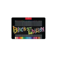 Kredki trójkątne Faber Castell Black Edition 36 kolorów metalowe opakowanie