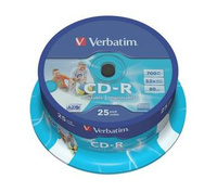 Płyta Verbatim CD-R 700MB Printable cake 25 sztuk
