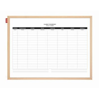 Planer tygodniowy magnetyczny suchościeralny 60x40 cm Memobe beżowy