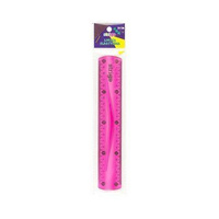Linijka elastyczna 20 cm Strigo różowy