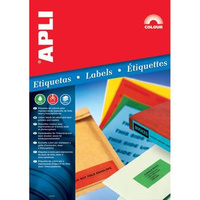 Etykiety samoprzylepne Apli kolorowe A4 210x297mm żółte