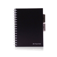 Kołozeszyt A5 w kratkę 250 stron Pukka Pad Project Book Black