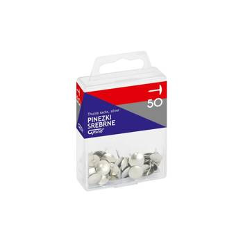 Pinezki tablicowe T4 Grand srebrne /a`50/