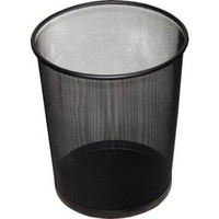 Kosz biurowy metalowy 12l Donau Office Set czarny