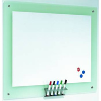 Tablica magnetyczna 106x77 cm szklana rama Franken