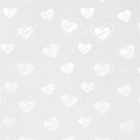 Papier ozdobny premium A4 Małe serca 220g Argo biały