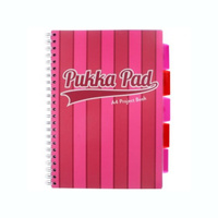 Kołozeszyt A4 w kratkę Pukka Pad Project Book Vogue różowy