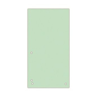 Przekładki do segregatora 1/3 A4 kolorowe kartonowe Donau zielony