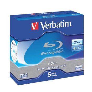 Płyta Verbatim BD-R 25GB jewel case 5 sztuk