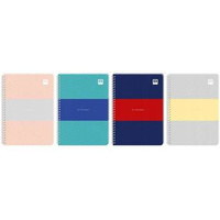 Kołozeszyt A5 w kratkę 80 kartek B&B Pastel Interdruk