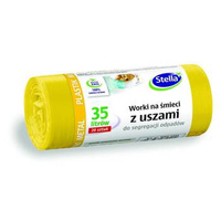 Worki na śmieci z uszami Stella do segregacji metali i plastiku 35l