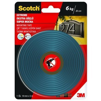 Taśma montażowa Scotch super mocna 19mm x 5m czarna