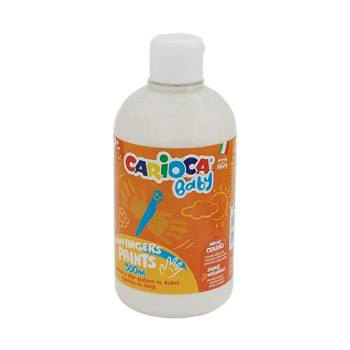 Farba do malowania palcami Carioca Baby 500ml biała