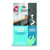 Rękawice gumowe M Anna Zaradna pastelowa zieleń