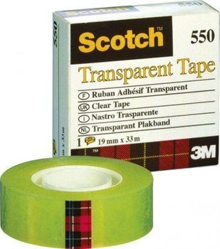 Taśma klejąca biurowa Scotch Transparent 19mm x 33m w pudełku
