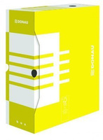 Pudełko archiwizacyjne Donau A4 12cm żółty