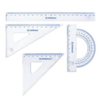 Zestaw geometryczny 4 elementy 20 cm transparentny Donau