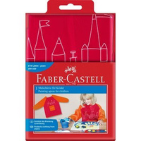 Fartuszek ochronny Faber Castell do malowania  czerwony