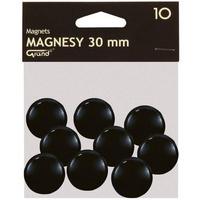 Magnesy Grand średnica 30mm 10 sztuk czarny