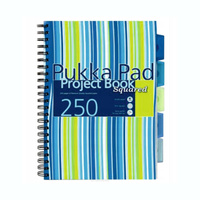Kołozeszyt A4 w kratkę 250 stron Pukka Pad Project Book Stripes