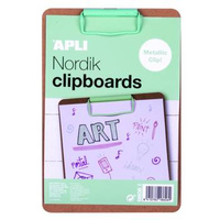 Podkładka z klipsem A5 Apli Nordik pastelowy różowy