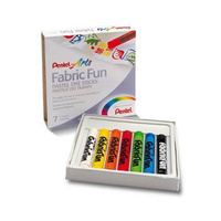 Pastele do tkanin 7 kolorów Pentel