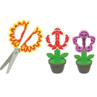 Nożyczki szkolne 13cm kwiatek Fiorello GR-1509