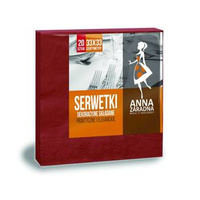 Serwetki Anna Zaradna bordowy