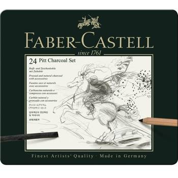Zestaw węgli rysunkowych Pitt Faber Castell 24 elementy