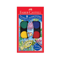 Farby wodne Faber Castell 8 kolorów plastikowa kaseta