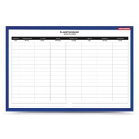 Planer tygodniowy Memoboards magnetyczno-suchościeralny 60x40cm granatowy