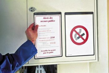 Panele prezentacyjne Tarifold magnetyczne - 5 sztuk czarny