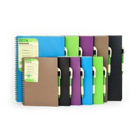 Kołonotatnik A5 80 kartek kratka Mintra Eco Pen zielony