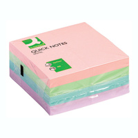 Karteczki samoprzylepne Q-Connect Brilliant kostka samoprzylepna 400 kartek pastel