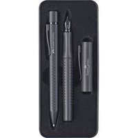 Zestaw prezentowy pióro+długopis Faber Castell Grip 2011 antracyt
