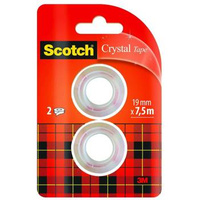 Taśma klejąca biurowa Scotch Crystal 19mm x 7.5m
