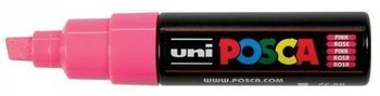 Marker z farbą plakatową Uni Posca PC-8K końcówka ścięta różowy