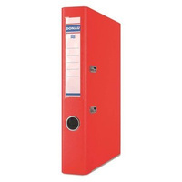 Segregator A4 wąski 50mm z szyną Donau Master-S czerwony