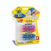 Farby do tkanin 6 kolorów perłowe Carioca