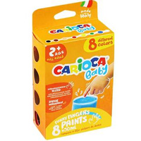 Farba do malowania palcami Carioca Baby 50ml 8 kolorów