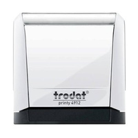 Pieczątka Printy 4912 czarny wkład 47x18mm biały