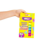 Kredki żelowe neonowe w sztyfcie Strigo 6 kolorów