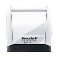 Pieczątka Printy 4911 czarny wkład 38x14mm biały