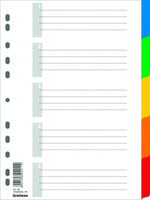 Przekładki do segregatora A4 kolorowe 5 kartek Donau